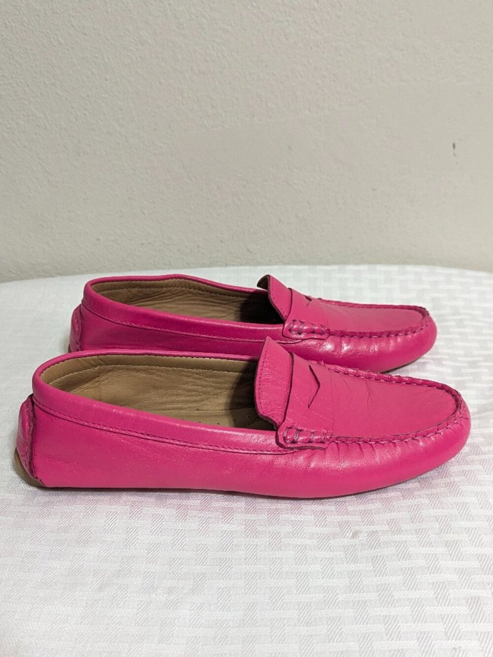 Flag LTD Womens Morgan Leather Penny Loafer Moccasin Shoes Size 6
